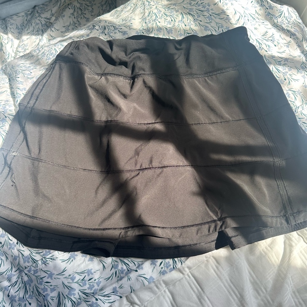 Black Lululemon Pace Rival Skirt